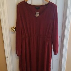 Lane Bryant red maxi dress